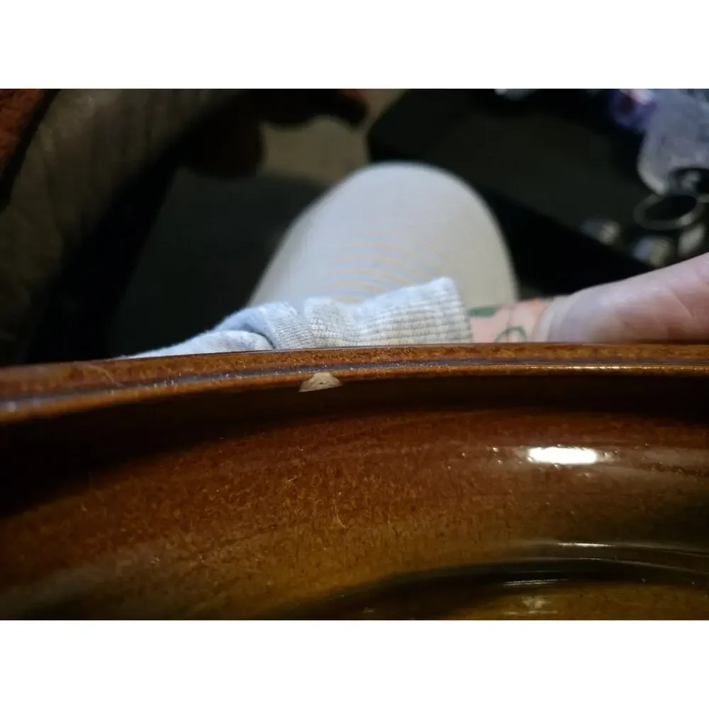 Vintage Brown Betty Pottery Oven Proof Speedy Clean Brown Glazed Bowl - No Lid